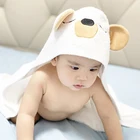 Baby Baby Animal Organic Bamboo Hooded Baby Bath Towel Kids Washcloth