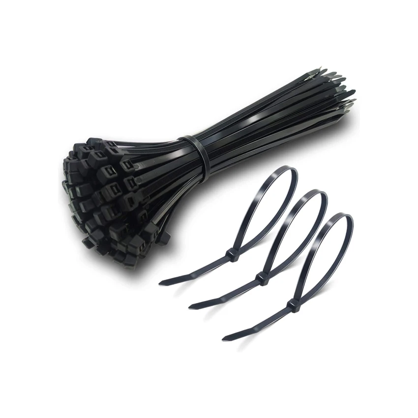 Cable Ties Nylon Wrap Zip Ties Fastening Cables Wire Black White 