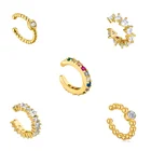Cz Earring Ear Cuff Earrings 925 Gemnel Wholesale Popular Silver Women Jewelry 925 Sterling Silver CZ Ear Cuff Earring