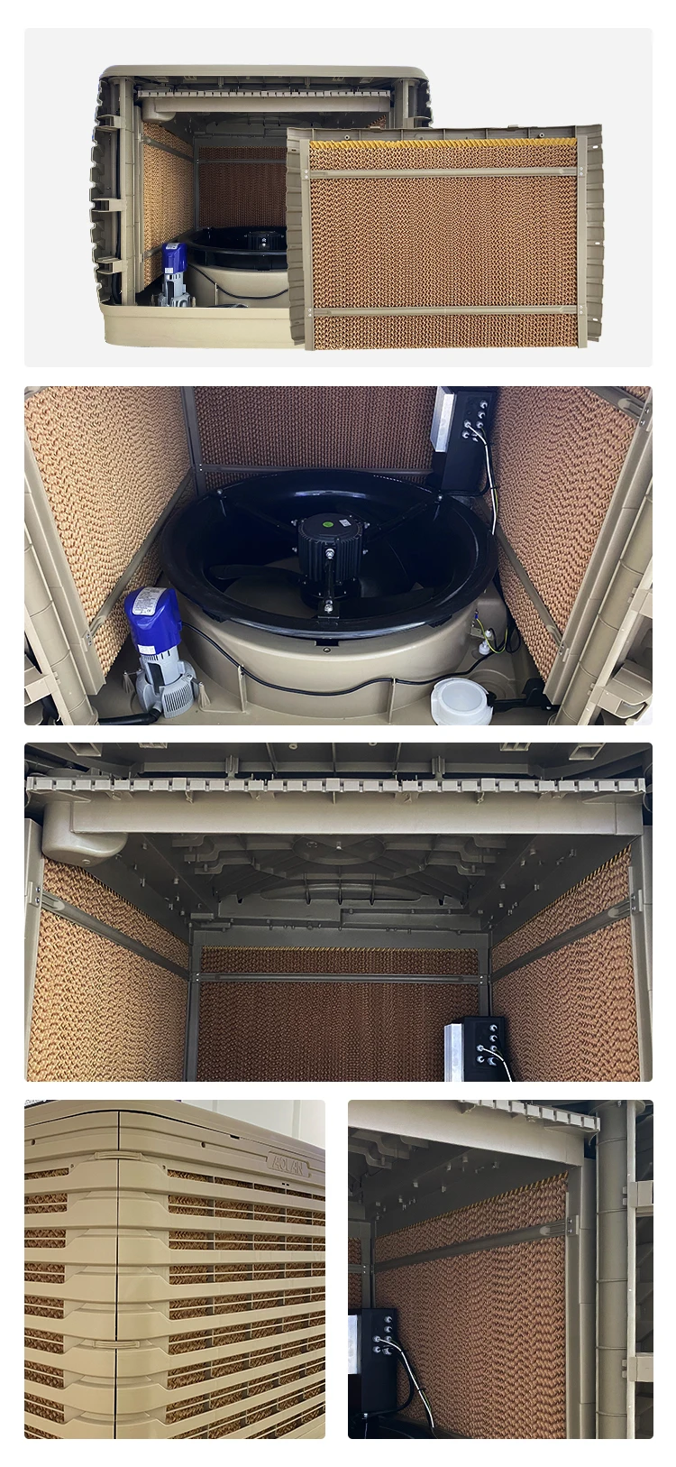 Evaporative Hvac Air Conditioner, 18000cmh, 1.1KW, 18000m³ - detail 6