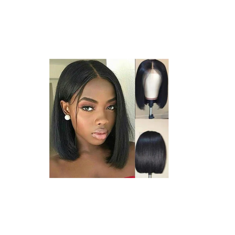 Very Nice Black Short Bob Wigs For Women Full Lace Synthetic Human Hair Wig  Net With Wholesale Price - Buy Monofilament Human Hair Wigs Net,Hd  Transparent Human Hair Wigs,Straight Human Hair Lace