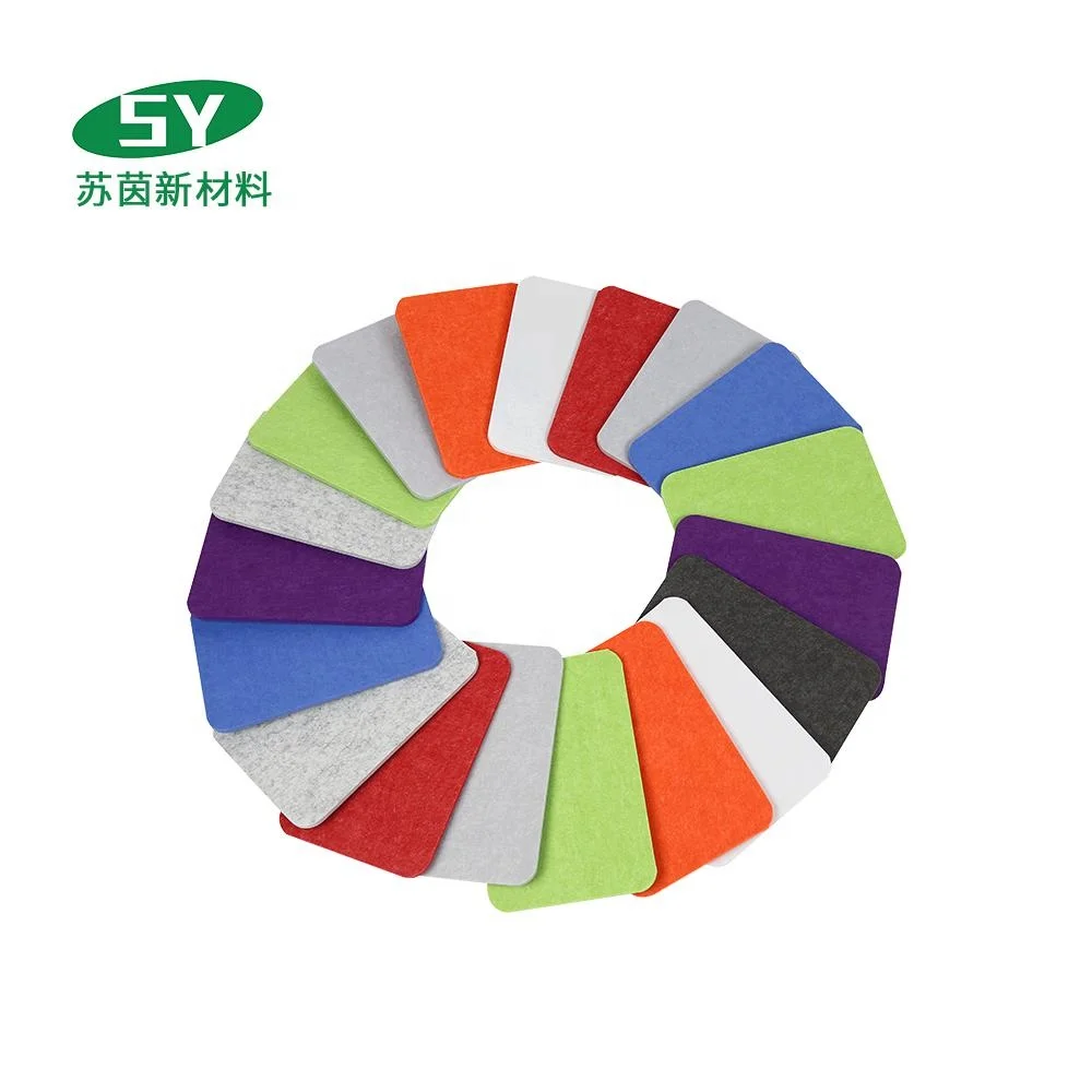 Soundproofing material interior decorative fire resistant polyester fiber acoustic panel