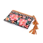 Bag Embroidered Wholesale China Boho Beach Bag Hand Embroidered Zipper Clutch Bag