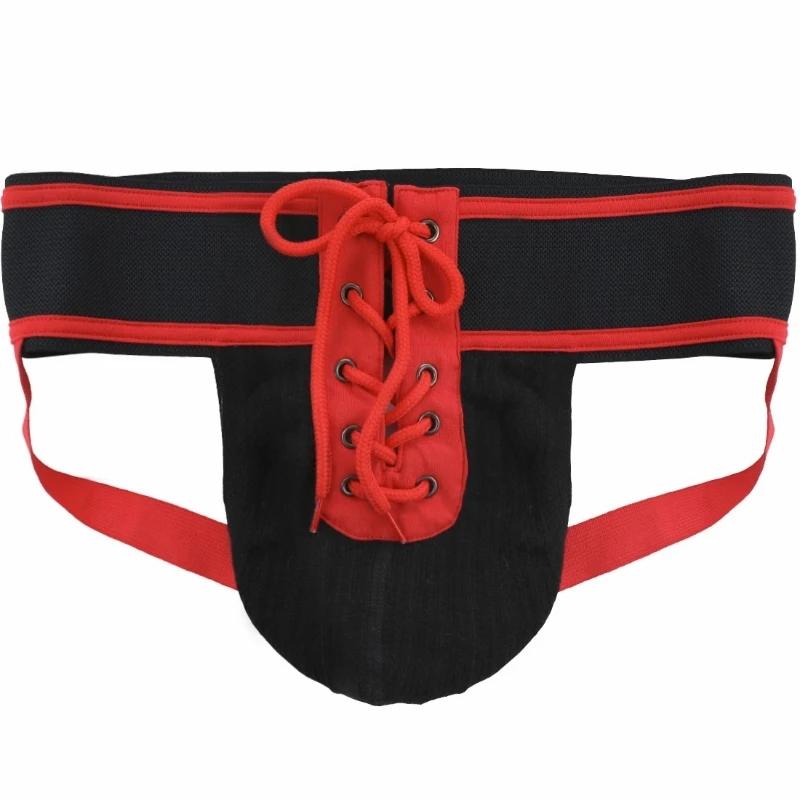 Luxury Men Custom Lacing Up Boxer Briefs Jock Strap Sexy Sports Underwear Panties