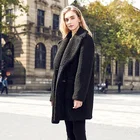 Fox Women Faux Fur Jacket Faux Fur Teddy Coat Faux Fox Fur Jacket Raccoon Cropped Coat