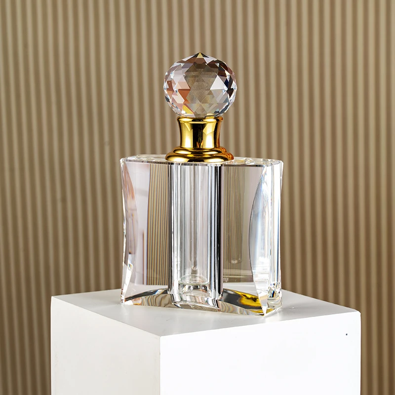 product high quality wholesale flat 12ml glass empty bottle elegant crystal perfume bottle-7