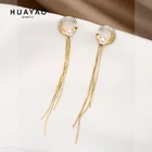Gold Earrings 2020 Korean Fashion Gold Plated Brass Earrings Jewelry Wholesale Earrings Women