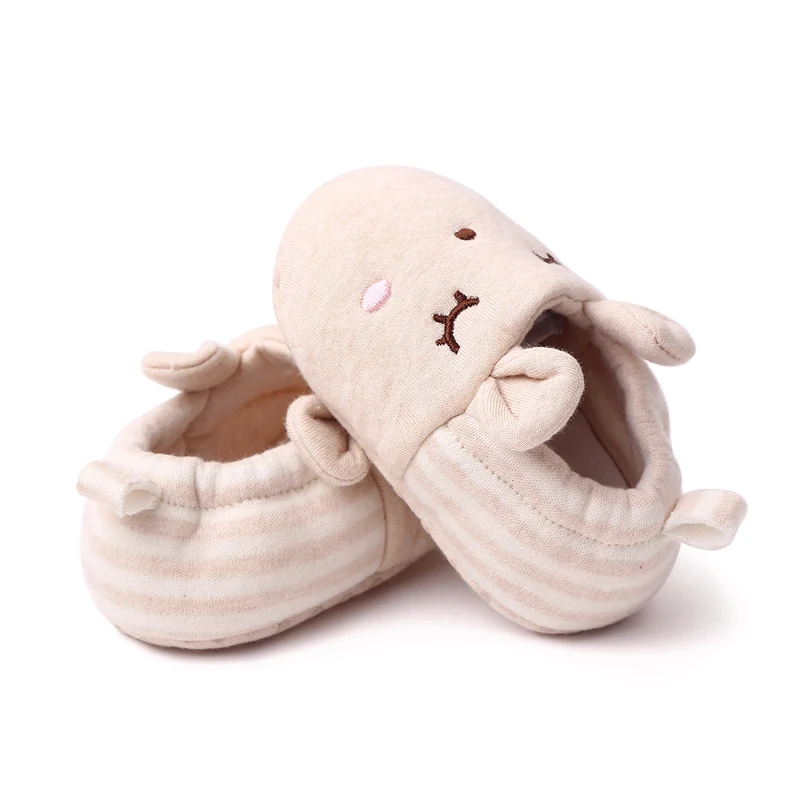 Fluffy Autumn and Winter Cute Cozy Cartoon Animal Cotton Soft-soled Baby Shoes for Girls and Boys supplier