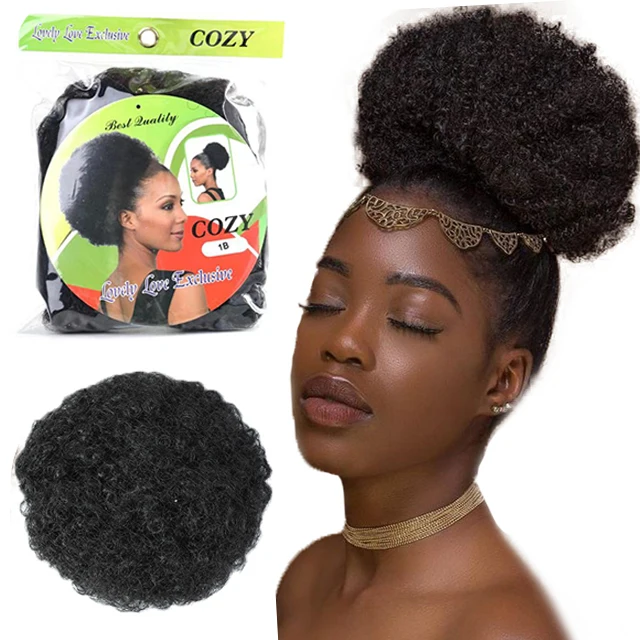 Wholesale Puff Afro Curly Chignon Messy Ponytail Drawstring Short Afro  Kinky Curly Clip In On Synthetic Hair Buns Hair With Pack - Buy Hair Bun,Messy  Buns,Fake Hair Bun Product on 