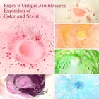 Bath Gift Set High Quality OEM 6 Pack Variety Shapes Natural Bath Bomb Gift Set