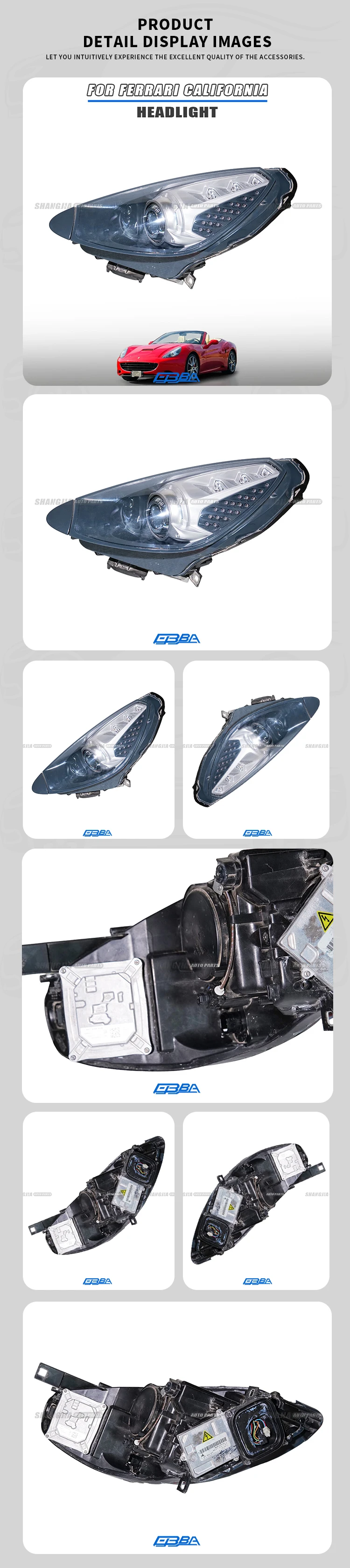 product light module for ferrari california 2009 2013 original left led headlight oe 251999-3