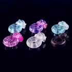 Male Masturbator Animal Rabbit Shaped Vibrators Electric Penis Cock Ring Silicone