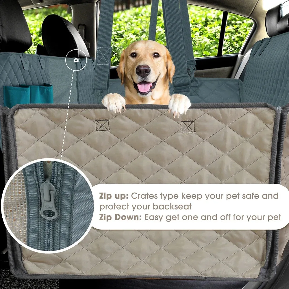 product 3pcs dog non slip mat for back seat extender waterproof protection mat for dog car seat cover hard bottom absorbent mat-49