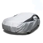Cover Cheap Side Door Open Dustproof Custom Printed Logo Silver Film Coated Ultra Uv Cover Car
