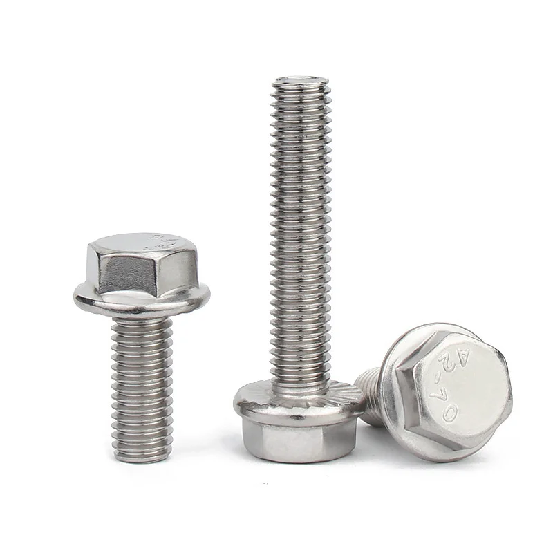 DIN6921 Bolt Manufactur Bolt and Nut Fasten Stainless Steel Hex Flange Bolt factory