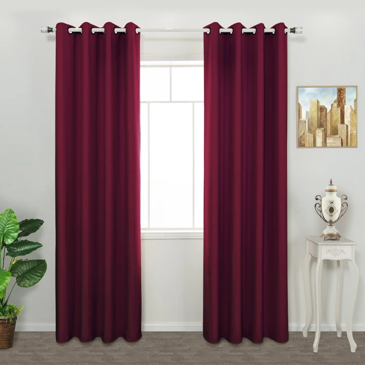 Ready made custom design 100% blackout luxury window curtains for the living room