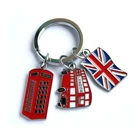 Item Charms Promotional Item Personalized Keyholder England Style London Souvenir Keychains