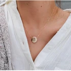 Friend 2021 Korean Fashion Birth Month Flower Necklace Stainless Steel Jewelry Best Friend Birthday Gift