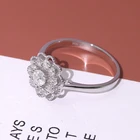 Engagement Engagement Diamond Flower Shape Gold Ring Design For Women 18K Jewellery
