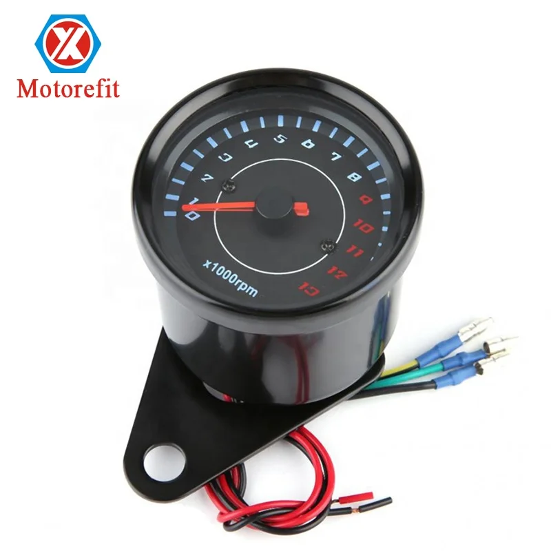 Universal Motorcycle Tachometer RPM 13000 Rev Meter Counter for Honda Suzuki