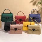 Pvc Summer Female Color Diamonds Rivet Single Shoulder Diagonal Bag 2021 New Jelly Bag