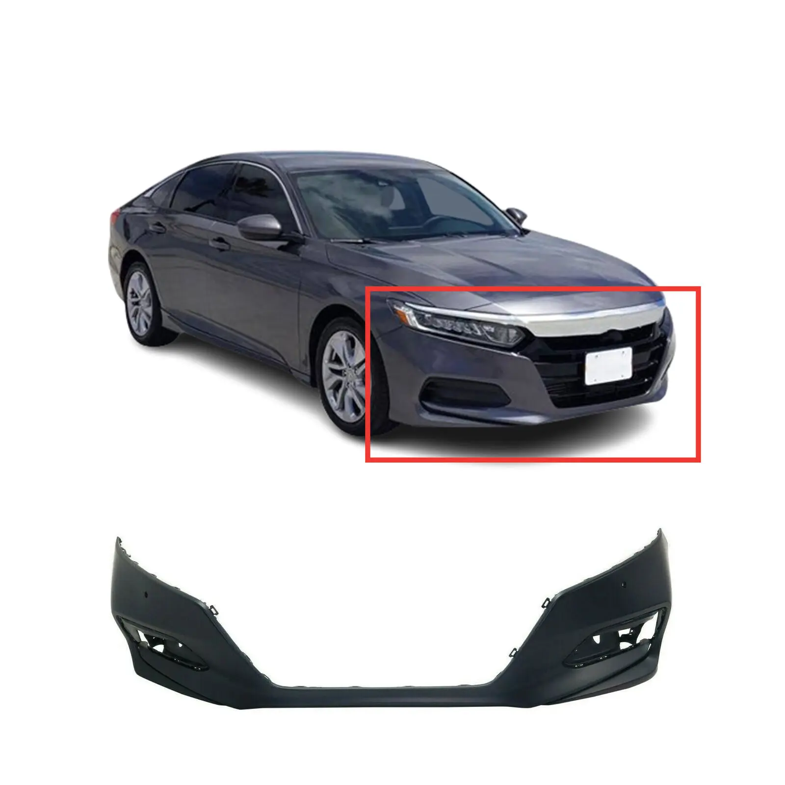 product car body front bumpers cover fit honda accord 2018 2019 2020-35