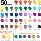 Artist Professional Acrylic Paint Set 12/24/36/50 Artist Paint For Artist And Kids Non-toxic 60ml Acrylic Paint Set