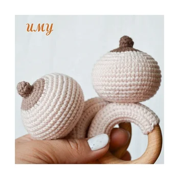 Amigurumi Unisex Baby Gift Crochet Breast Toy Baby Teething Toys Boobs Baby Rattle Crochet Teether