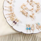 Pear Earring Drop Pearl Women Earring 2021 XuQian Pear Earring Dangle Copper Wire Wrapped Drop Pearl Earring For Women