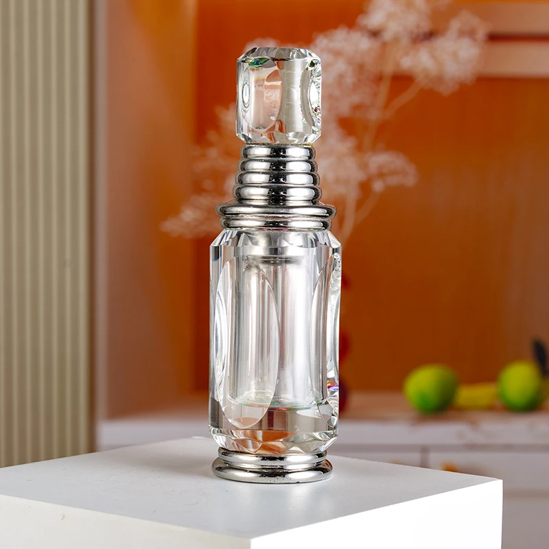 product small bridge new hot selling 6ml empty glass bottle high end elegant customizable crystal perfume bottle-9