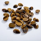 Sale Pear Cheap Price Sale Pear-shaped Multiple Natural Facet Tiger Eye Stone Pear Cabochon With High Quality