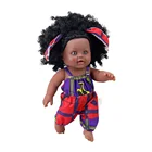 Doll 2021 New 12 Inch African Black Doll Wholesale Plastic Baby Doll Cute Fashion Doll For Sale