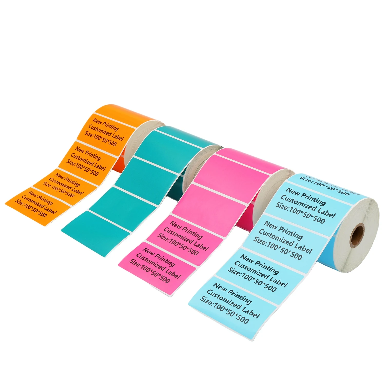 Self-Adhesive 70x50 60x40 50x30 Direct Thermal Labels Waterproof Barcode Food Shipping Sticker For Zebra Printer