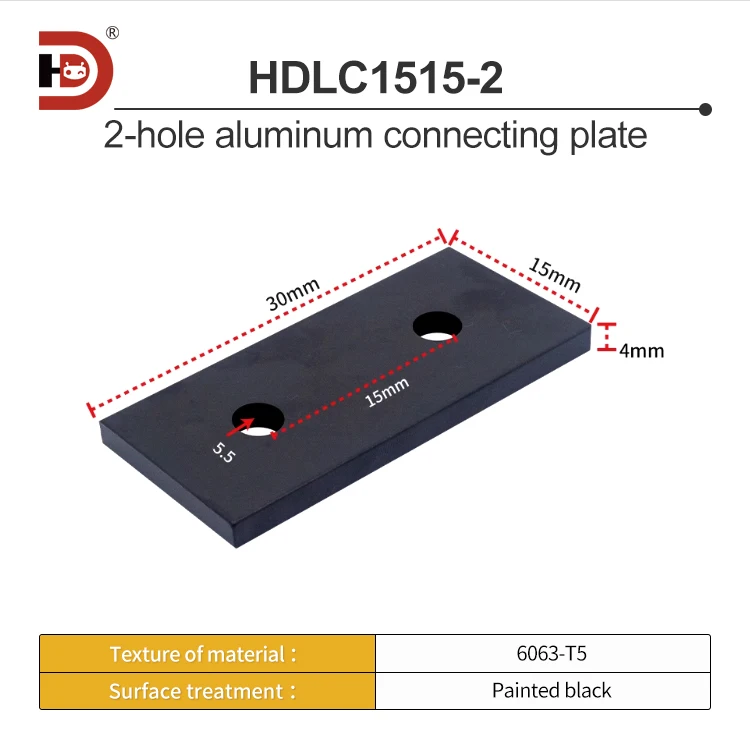 2020 Vertical Connection Plate 2/4/6/8-Hole 4040 Aluminum Profile Reinforcement Connection Fastener manufacture