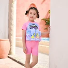 1 Piece Short Sleeve Girl Children Baby Buoyancy Swimsuit Kids Float