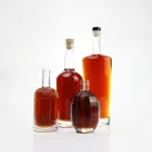 Bottle Glass Bottles Factory Customized 1liter Luxury Vodka Bottle Wholesale Round Glass Bottles For Liquor