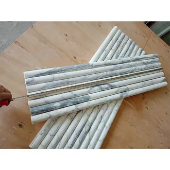 Interior wall outdoor flute marble stone round flexible fluted panel white marble fluted wall panel