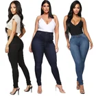 Jeans Women High Waist Jeans Plus Size Slim Fit Denim Pants Women Elastic Jeans Trouser Girls Fashion