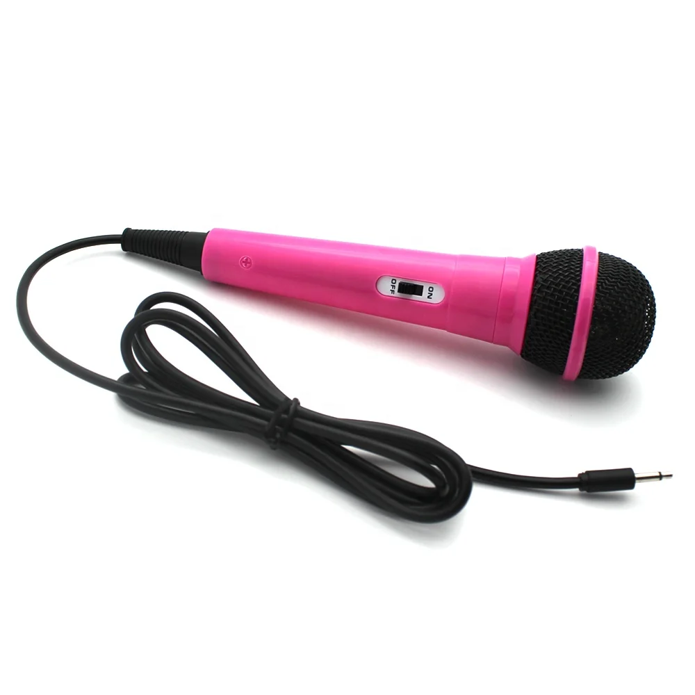 Pink Wired Microphone For Kids Karaoke Toy Handheld Dynamic Microphone  Compatible With Children Singing Machines (pink) - Buy Oem Wired Microphone  For Kids Karaoke Toy,Popular Handheld Dynamic Microphone,New Arrival 3.5mm  Microphone Compatible