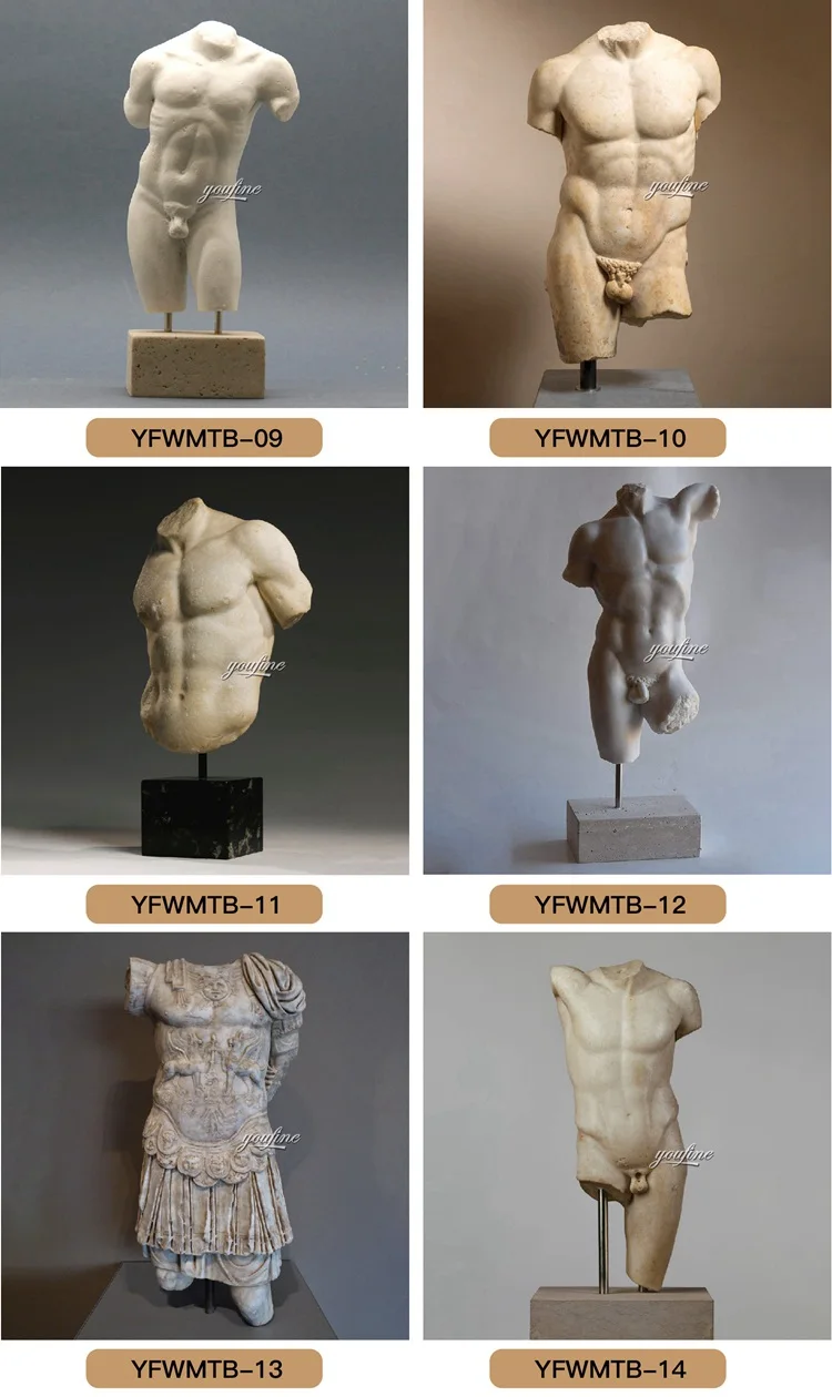 Roman Torso Marble Statue