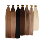 Hair Remy Hair Weave Bundles Wholesale Straight Hair 100% Natural Remy Human Hair Pre Bonded Flat Tip Extensions