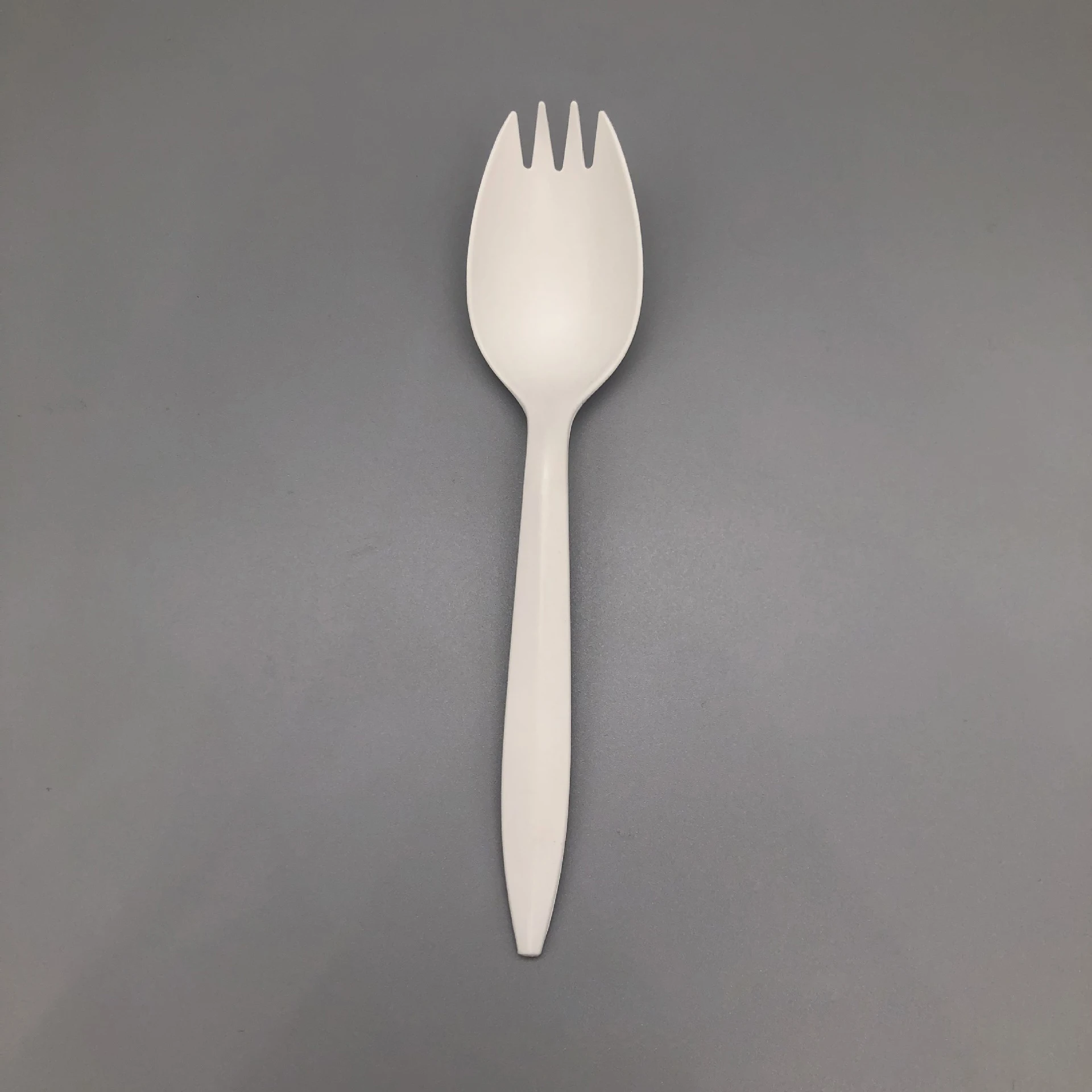 ECOLINK Wholesale Cheap 100% Eco Friendly Biodegradable Disposable PLA Serving Fork Spoon Spork