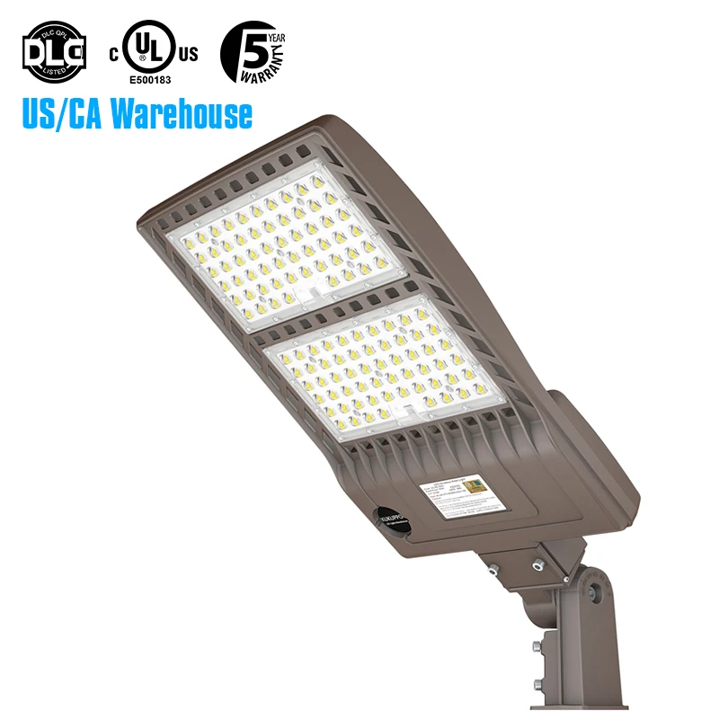 LED Parking Lot Light 100/150/200/300Watt Dusk to Dawn Shoebox Photocell Sensor 