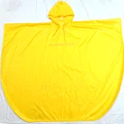 Yellow High Quality Custom Print Reflective Rain Poncho Yellow Waterproof Adult Raincoat