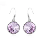 Dangling Earrings With OUXI Hot Sale Blue Crystal Dangling Earrings With Crystal From Austria 20673