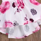 Kids Girl Baby Dresses Pink Lace Fly Sleeves Kids Beautiful Model Baby Summer Dress Girls Casual