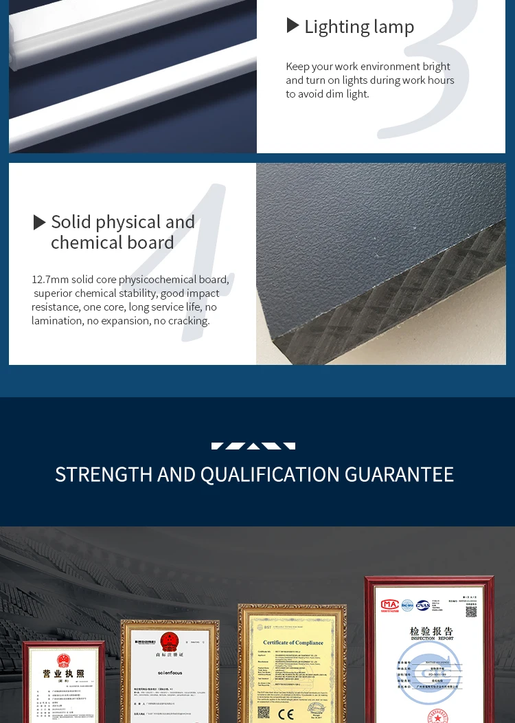 China Factory Direct Supply F9-DT-1800 Acid Alkali-Resistant Fume Hood Laboratory Equipment for School Labs