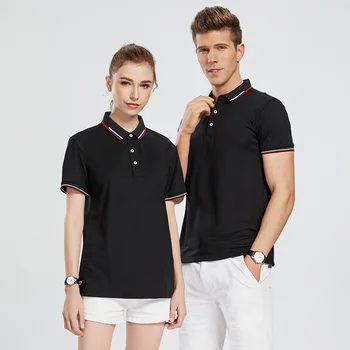 Wholesale customized workwear top embroidered logo short sleeved polo shirt enterprise work uniform lapel polo shirt