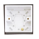Box 2021 Urea/Bakelite Double 25mm Patress Box White Modular Switch Box