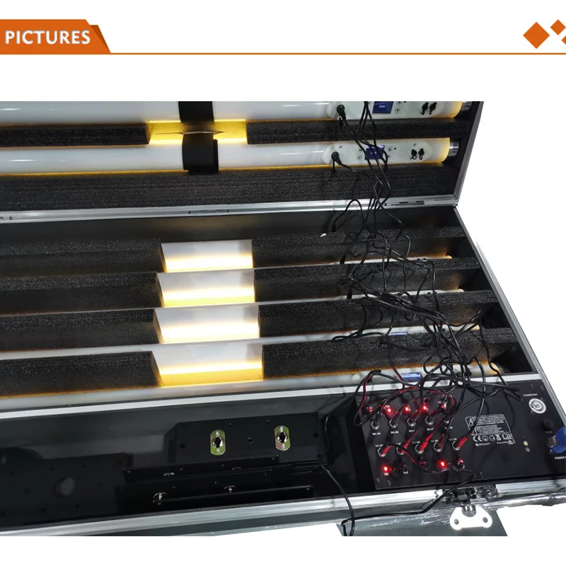 IP65 Outdoor Battery LED Tube Light RGB 128*0.25W Waterproof Stage Light DMX512,Wireless DMX,Remote Control PIXELTUBE Event